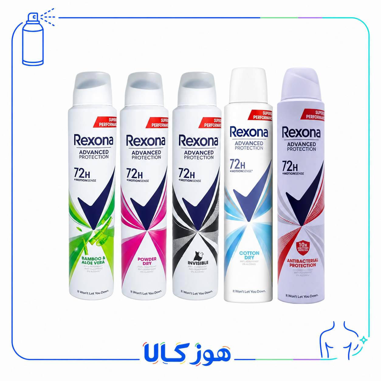 اسپری ضد تعریق رکسونا زنانه اورجینال رکسونا - Rexona