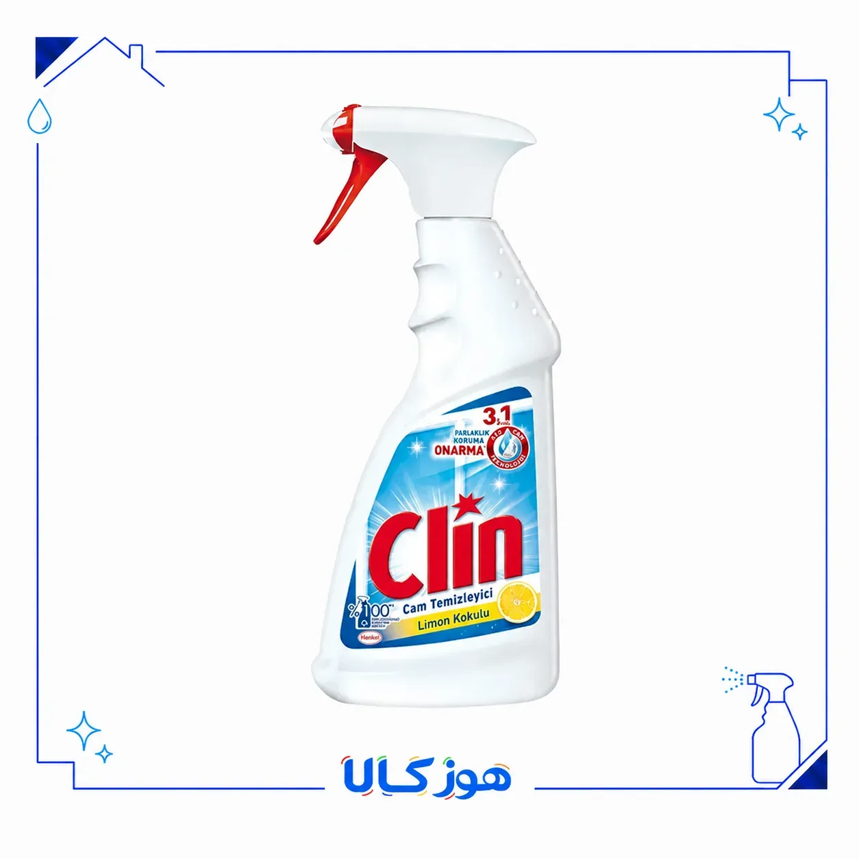 اسپری شیشه‌پاک‌کن رایحه لیمو ۵۰۰ میلی‌لیتر